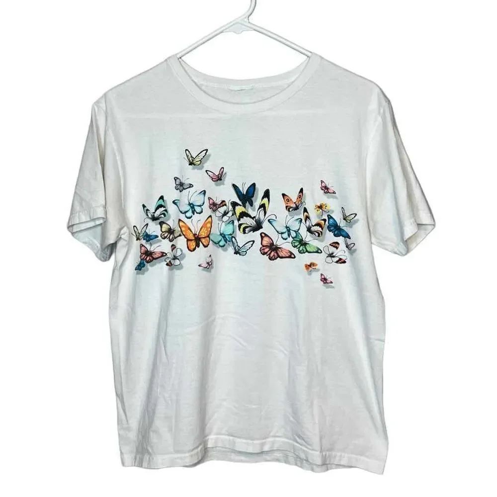 Colorful Butterfly T-shirt size Small - Picture 1 of 2